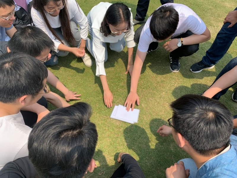力·主题团建  这次的团建活动内容有:检测反响才能的看图识数字;检测
